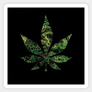 weed lines Sticker